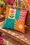 Bloomora |   Set of 4 Decorative Throw Pillow Covers with Colorful Floral and Modern Botanical Patterns - 6