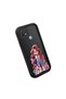 Oppo A15/A15S Compatible Black Silicone Case Cute Cartoon Girl Pattern Camera Protected Shock Absorbing Protective Case - 3