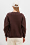 3 Yarn Basic Crew Neck Oversize Sweatshirt - 6