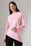 Women's Modal Belted Asymmetrical Long Sleeve Tunic - 3