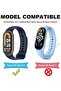 Strap Replacement, 3 Pieces Blue Gray Black Soft Silicone Adjustable Sport Wristband Compatib - 4