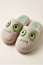 Women's Cute Face Design, Boucle, Plush House Slippers - 2
