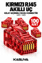 100 Pcs Red Rj45 Smart End - Easy Pass through Hole Connector Cat5 Cat6