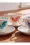 Mixed Floral Pattern Coffee Cup Set - 2