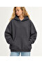 Women's Who Made You Printed Hooded Oversize Sweatshirt - 2