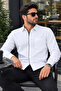Wide Cut Uzunkol Classic Pocketed Men's Shirt - 3
