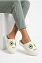 Women's Cute Face Design, Boucle, Plush House Slippers - 6