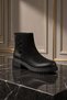 Kemal Aygün-Venüs Women's Genuine Leather Boots with Zipper and Thick Sole - 8