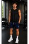 3-Piece Breathable Fabric Fitness Tennis Sports Shorts - 4