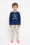 100% Cotton Children's Long-Sleeve Thin Pajama Set - 4