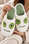 Women's Cute Face Design, Boucle, Plush House Slippers