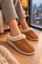 Blade Comfortable Sole Winter Women's House Slippers with Fur Inside