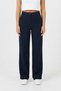 Women's High Waist Button Detailed Tubular Leg Woven Comfortable Stylish Casual Trousers - 3