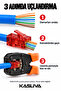 100 Pcs Red Rj45 Smart End - Easy Pass through Hole Connector Cat5 Cat6 - 4
