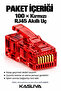 100 Pcs Red Rj45 Smart End - Easy Pass through Hole Connector Cat5 Cat6 - 8