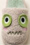 Women's Cute Face Design, Boucle, Plush House Slippers - 8