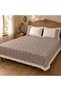 Siena Vintage Pique Set – Cinnamon Brown Flower Pattern – Single, Double and King Size - 4