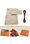DIY Nil Genuine Leather Card Holder Making Kit, DIY Handmade Vertical Wallet Card Holder Kit
