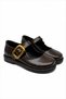Stella Brown Rustic Women's Daily Stylish Single Thick Sole Buckle Flat Casual Moccasin Loafer Shoes