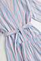 Striped Kimono Set Y0169 - Blue - 4