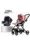 STROLL-1 Travel System w/Reversible Stroller and Baby Car Seat - Pink - 3