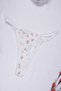 Floral Patterned Supportive Underwire Bra Set Padded Striped Cotton Lingerie Set - 5