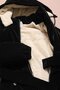 Black Girl's Detachable Hooded Inflatable Coat with Belt and Fur Inside 24878 - 5