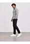 Men's Light Gray Long Sleeve Regular Fit Double Pocket Shirt - 4