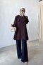 Rose Silk Cupra Sleeve Tunic - Brown - 4