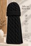 Women's Wool 2-Piece Set Winter Stylish Knitted Beanie and Scarf Set, Two-Piece Scarf and Beanie Set, Gift for Women - 4