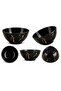 3.5 Inch Bowl Set of 4, Black Stone Design Small Serving Bowls, 9 cm Snack Dessert Fruit Dip Sauce Condiment Bowls for Home Kitchen Dining,BB1772 - 3