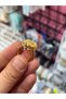 Gold Rotating Flower Model Stress Ring |   Adjustable Women's Ring with Movable Rotating Mechanism - 4
