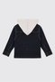 Boy's Hooded Navy Blue Denim Jacket - 2