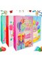 Very Big 4 Pc Jumbo 55x40 cm Birthday Gift Bags Huge 22 inch Colorful Happy Birthday Party Favor Bags with Handles for Boys & Girls Goodie Bags for Kids Birthday Parties (Set B)