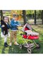 2-in-1 Doll Pram Stroller for Girls – Foldable Pushchair with Adjustable Canopy & Storage Basket, Fits Dolls up to 42 cm - 8