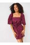 Rochie mini, bordo - L - 5