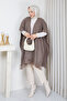 Women's Tight Woven Knitwear Shawl - 4
