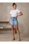 Straight Mini Denim Etek