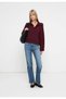 Pulover, bordo - XS - 2