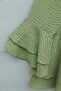 Jacquard Volan Sleeve Top and Pants Set - Pistachio Green - 3