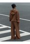 Unisex Women's and Men's California Unprinted Oversize 3 Thread Hooded Hoodie and Baggy Sweatpants - 2