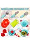 Deluxe Kitchen Gift Playset for Kids 16-Pieces Pretend Cooking Toy Set with Pots, Pans, Utensils, Plates & Cups Educational Role Play - 2