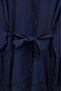 Jacquard Volan Sleeve Top and Pants Set - Navy Blue - 4