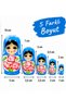 Wooden Matryoshka Doll Set of 5 – Nesting Russian Dolls Hand Painted Decorative Toy Gift - 6