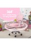 Kids Desk Chair Pink with Armrests, Adjustable Height Study Chair with Footrest, 90° Flip-Up Arms, Ergonomic 360° Swivel Rolling Chair for, Children Study Room, Home, office, School Lab Chair - 3