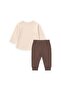 Embroidered Seasonal Baby Set 0-3 Years Sand - 2