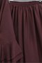 Jacquard Volan Sleeve Top and Pants Set - Burgundy - 2