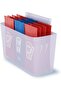 Fridge Door Organizer Bins Clip-On 4 Pack Hanging Storage Containers for 0.4” Fridge Doors – Clear Space-Saving Holders for Cheese, Sauces, Snacks, Condiments & Small Items - 4