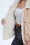 Women's Double Pocket Fur Lined Corduroy Coat - 5