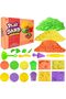 Magical Moldable Play Sand Kit for Kids 750g/0.75Kg DIY Delicious Hamburger Molds & Tools Set - Sensory Colorful Sand for Indoor & Outdoor Fun (Food Fiesta)